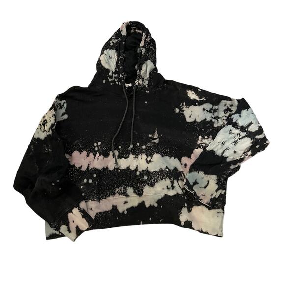 Daydreamer x REVOLVE Color Pop Tie Dye Shrunken Hoodie Sweatshirt Size Large - Picture 1 of 6